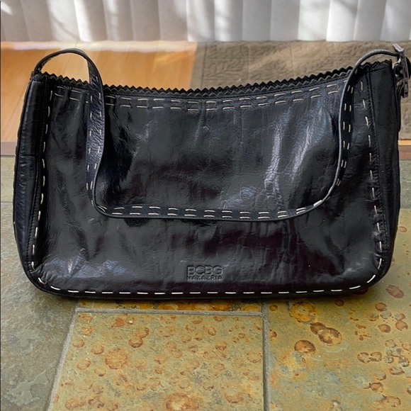 BCBG Leather Shoulder Bag Purse - Picture 1 of 7